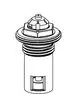 Thermostat-Oberteil mit einer verstellbaren Voreinstellung, gefertigt von IMI Hydronic Engineering, bietet eine präzise Temperaturregulation für Heizsysteme.